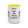 15oz-swedish-vallhund-mug-humor-yellow 15oz Funny Swedish Vallhund Mug, Yellow, front view