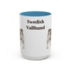 15oz Swedish Vallhund Mug, Light Blue, front view