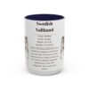15oz Swedish Vallhund Mug, Navy, front view