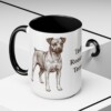 15oz Teddy Roosevelt Terrier Mug, Black, lifestyle photo