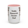 15oz-teddy-roosevelt-terrier-mug-dad-pink 15oz Teddy Roosevelt Terrier Dog Dad Mug, Pink, front view