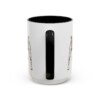 15oz Funny Teddy Roosevelt Terrier Mug, Black, back view