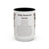 15oz Teddy Roosevelt Terrier Mug, Black, front view