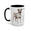 15oz Teddy Roosevelt Terrier Mug, Black, left side view