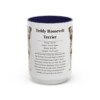 15oz Teddy Roosevelt Terrier Mug, Navy, front view