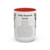15oz Teddy Roosevelt Terrier Mug, Red, front view