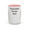 15oz Tenterfield Terrier Dog Dad Mug, Pink, front view