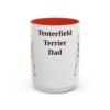15oz Tenterfield Terrier Dog Dad Mug, Red, front view