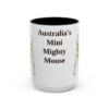 15oz Funny Tenterfield Terrier Mug, Black, front view