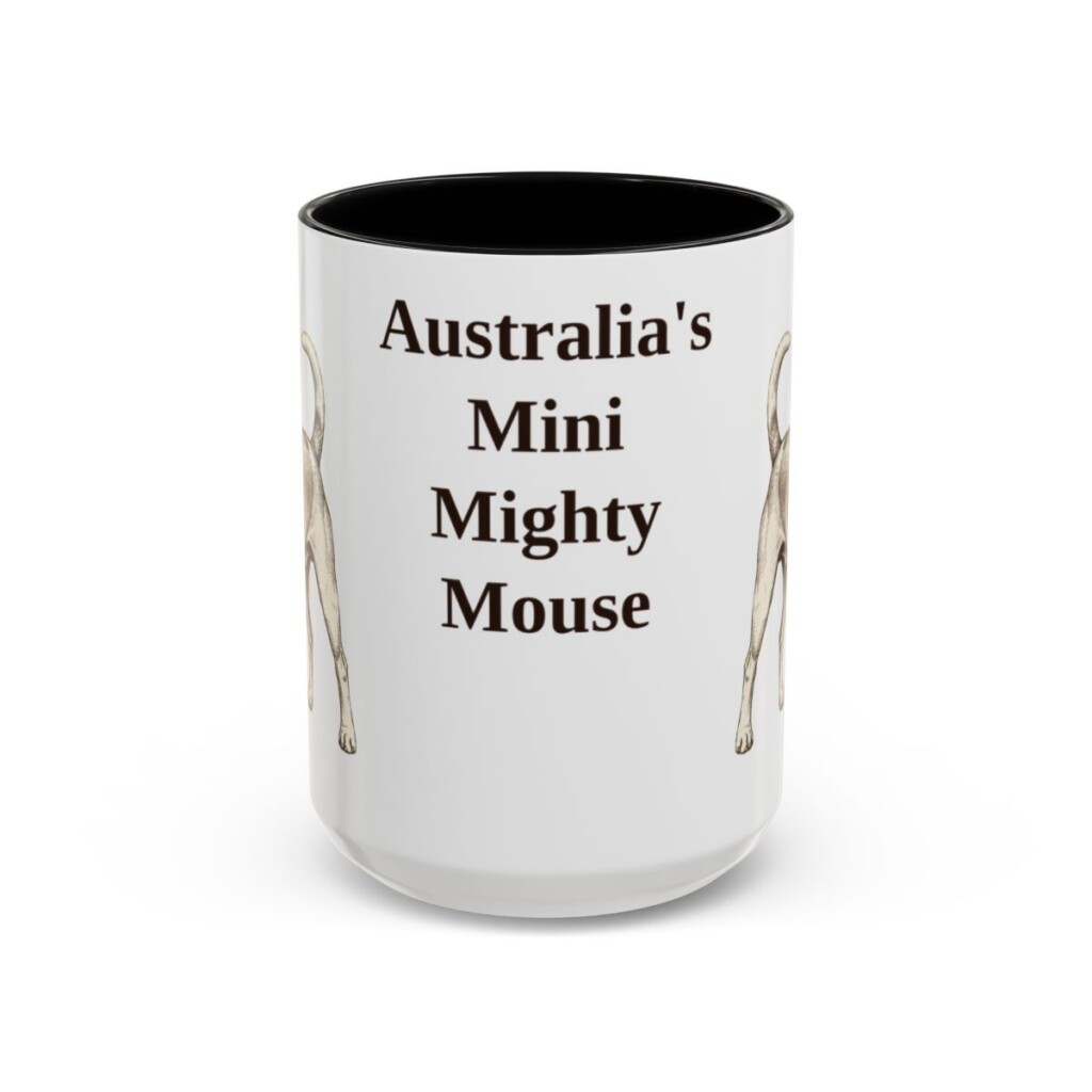 15oz Funny Tenterfield Terrier Mug, Black, front view