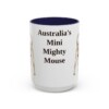 15oz Funny Tenterfield Terrier Mug, Navy, front view
