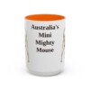 15oz Funny Tenterfield Terrier Mug, Orange, front view
