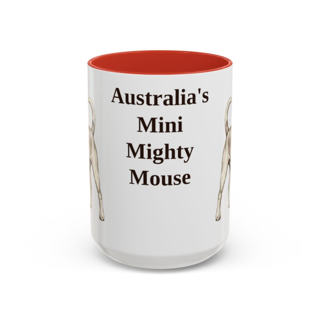 15oz Funny Tenterfield Terrier Mug, Red, front view
