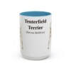 15oz Tenterfield Terrier Latin Mug, Light Blue, front view