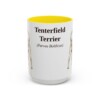 15oz Tenterfield Terrier Latin Mug, Yellow, front view