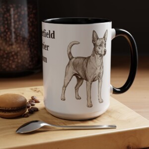 15oz-tenterfield-terrier-mug-mom-black 15oz Tenterfield Terrier Dog Mom Mug, Black, lifestyle photo