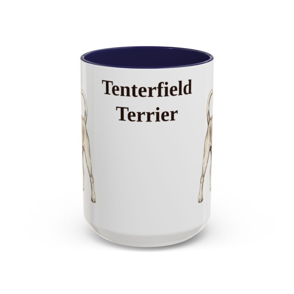 15oz Tenterfield Terrier Mug, Navy, front view