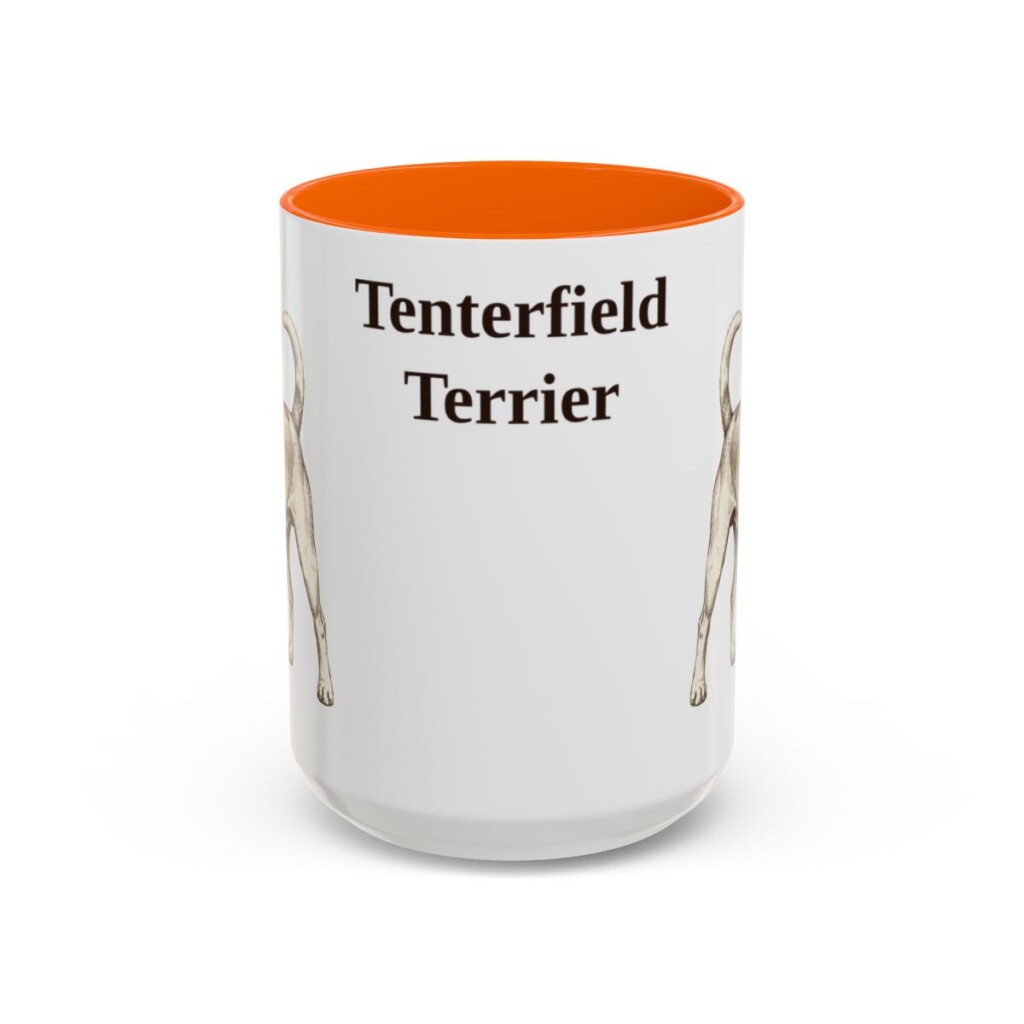 15oz Tenterfield Terrier Mug, Orange, front view