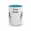 15oz Texas Heeler Mug, Light Blue, front view