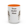 15oz-texas-heeler-mug-mom-orange 15oz Texas Heeler Dog Mom Mug, Orange, front view