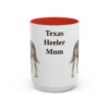 15oz-texas-heeler-mug-mom-red 15oz Texas Heeler Dog Mom Mug, Red, front view