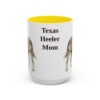 15oz-texas-heeler-mug-mom-yellow 15oz Texas Heeler Dog Mom Mug, Yellow, front view