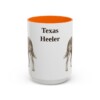 15oz Texas Heeler Mug, Orange, front view