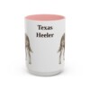 15oz Texas Heeler Mug, Pink, front view