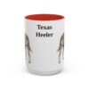 15oz Texas Heeler Mug, Red, front view