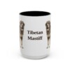 15oz-tibetan-mastiff-mug-black-front 15oz Tibetan Mastiff Mug, Black, front view