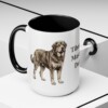 15oz Tibetan Mastiff Dog Dad Mug, Black, lifestyle photo