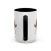 15oz Funny Tibetan Mastiff Mug, Black, back view