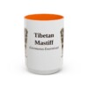 15oz-tibetan-mastiff-mug-latin-orange 15oz Tibetan Mastiff Latin Mug, Orange, front view
