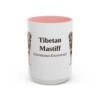 15oz-tibetan-mastiff-mug-latin-pink 15oz Tibetan Mastiff Latin Mug, Pink, front view