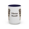 15oz-tibetan-mastiff-mug-navy 15oz Tibetan Mastiff Mug, Navy, front view