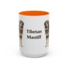 15oz-tibetan-mastiff-mug-orange 15oz Tibetan Mastiff Mug, Orange, front view