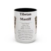 15oz Tibetan Mastiff Mug, Black, front view