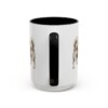 15oz Funny Tibetan Spaniel Mug, Black, back view
