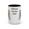 15oz-tibetan-terrier-mug-dad-black-front 15oz Tibetan Terrier Dog Dad Mug, Black, front view