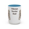 15oz-tibetan-terrier-mug-dad-light-blue 15oz Tibetan Terrier Dog Dad Mug, Light Blue, front view