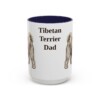 15oz-tibetan-terrier-mug-dad-navy 15oz Tibetan Terrier Dog Dad Mug, Navy, front view