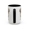 15oz Tibetan Terrier Dog Mom Mug, Black, back view