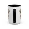 15oz Tibetan Terrier Mug, Black, back view