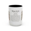 15oz Tibetan Terrier Mug, Black, front view
