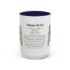 15oz Tibetan Terrier Mug, Navy, front view