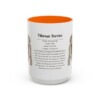 15oz Tibetan Terrier Mug, Orange, front view