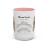 15oz Tibetan Terrier Mug, Pink, front view