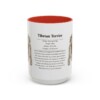 15oz Tibetan Terrier Mug, Red, front view