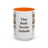15oz-toy-fox-terrier-mug-humor-orange 15oz Funny Toy Fox Terrier Mug, Orange, front view