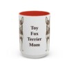 15oz-toy-fox-terrier-mug-mom-red 15oz Toy Fox Terrier Dog Mom Mug, Red, front view